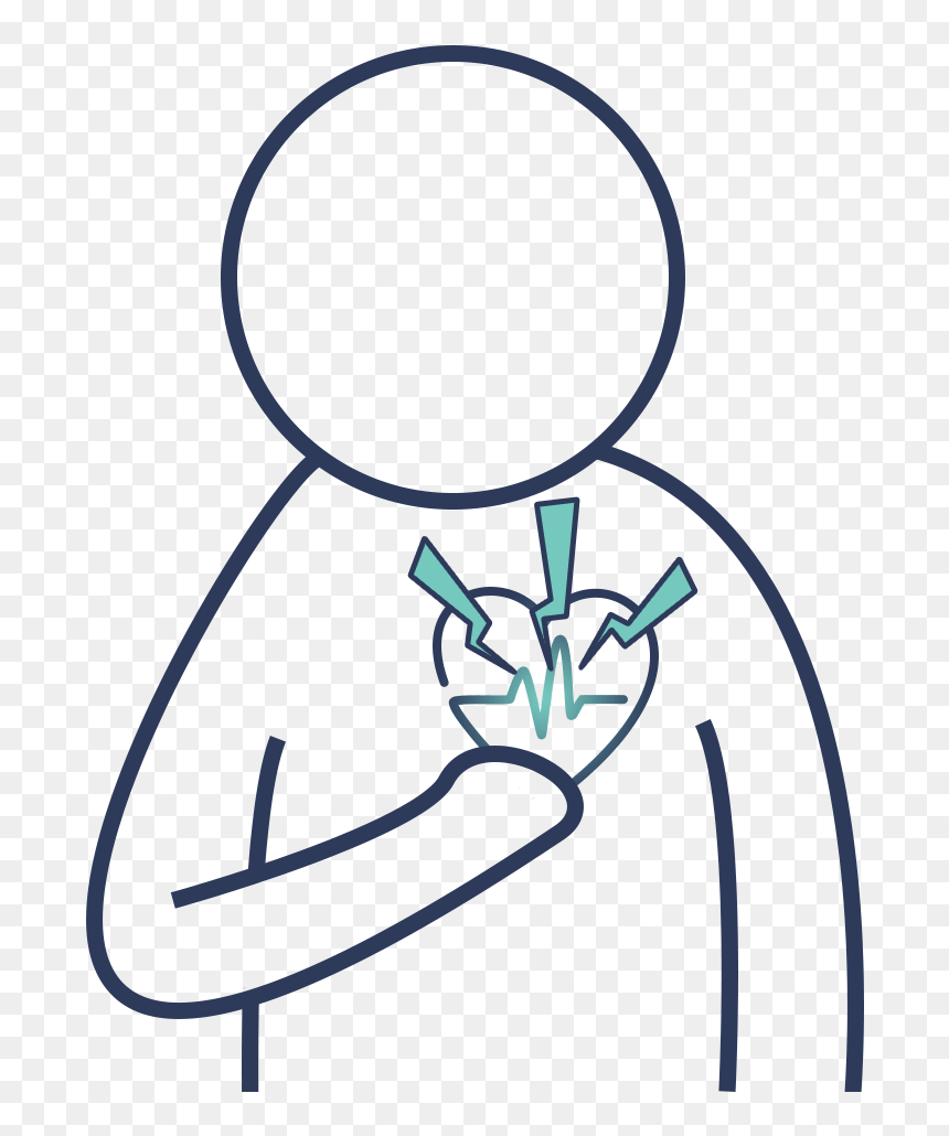 Chest Pain, Ache, Pressure, HD Png Download - heart attack png