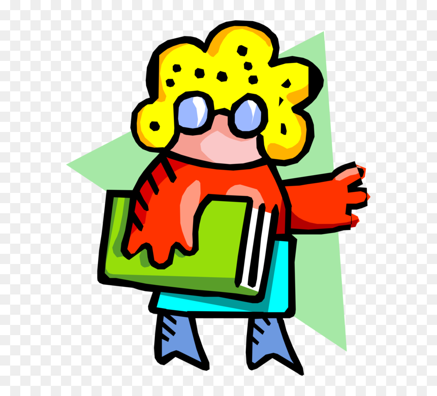 Vector Illustration Of Schoolgirl Female Student At, HD Png Download - school vector png
