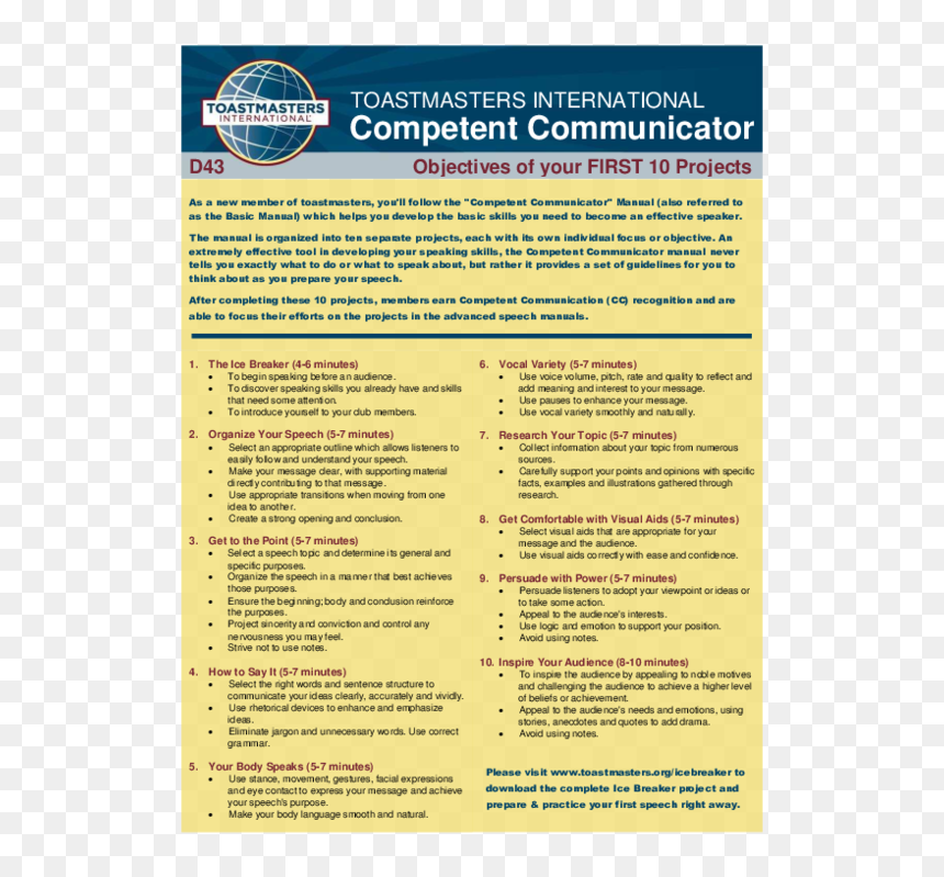 Toastmasters New, HD Png Download - ice breaker png
