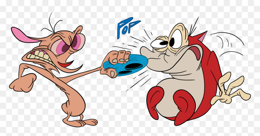 Ren And Stimpy Images Ren Pulling Stimpy"s Nose Off - Ren And Stimpy Nose, HD Png Download - ren and stimpy png