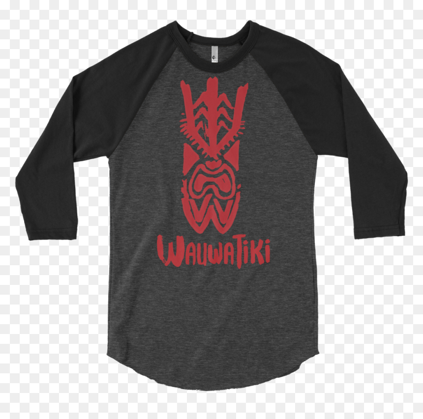 Load Image Into Gallery Viewer, Tiki Mask 3/4 Sleeve - Raglan Sleeve, HD Png Download - tiki mask png