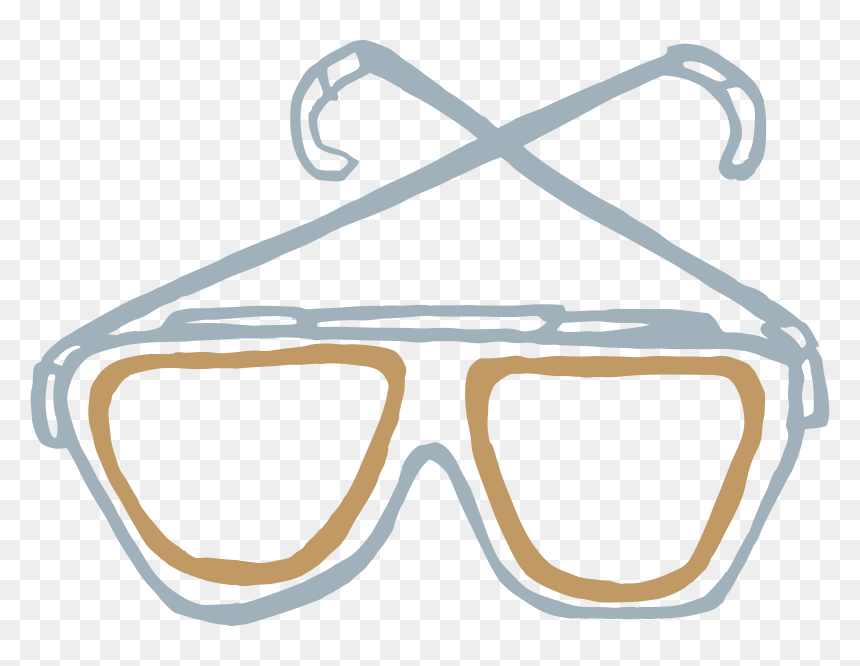 Sunglasses Linda Kim - Goggles Clipart Black And White, HD Png Download - sunglasses vector png