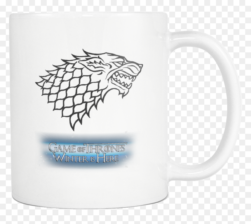 Game Of Thrones Stark Sigil,11oz White ,ceramic Mug - House Stark, HD Png Download - stark sigil png