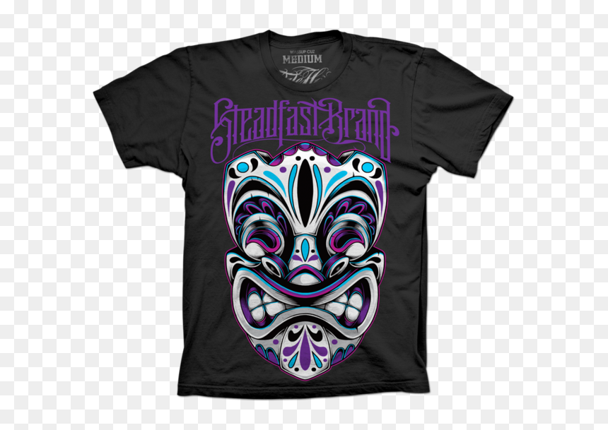 Steadfast Brand Tiki Mask T-shirt Design - T Shirt, HD Png Download - tiki mask png