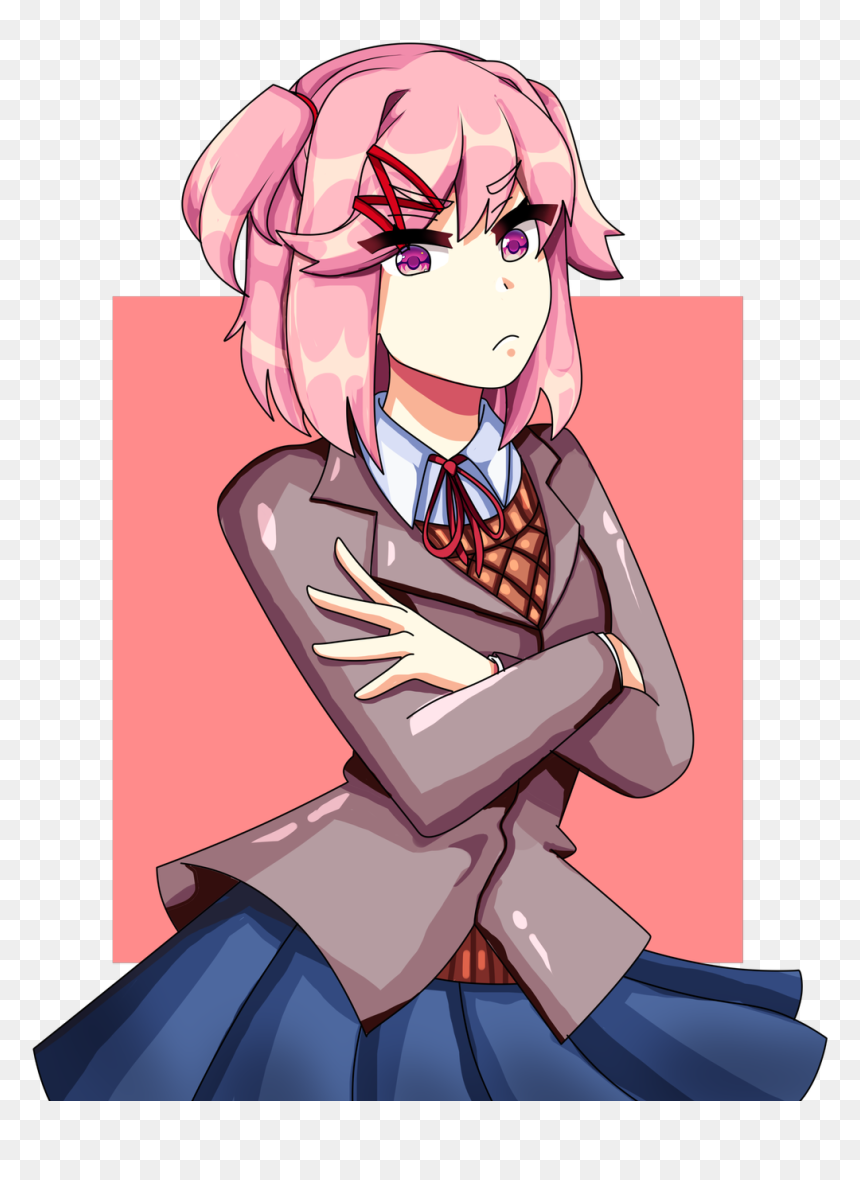 Cartoon, HD Png Download - doki doki literature club monika png