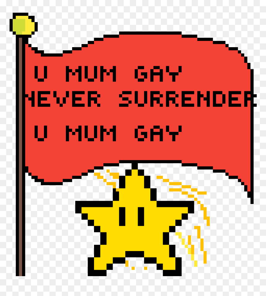 Transparent Surrender Png - Star Pixel Art, Png Download - pixel star png