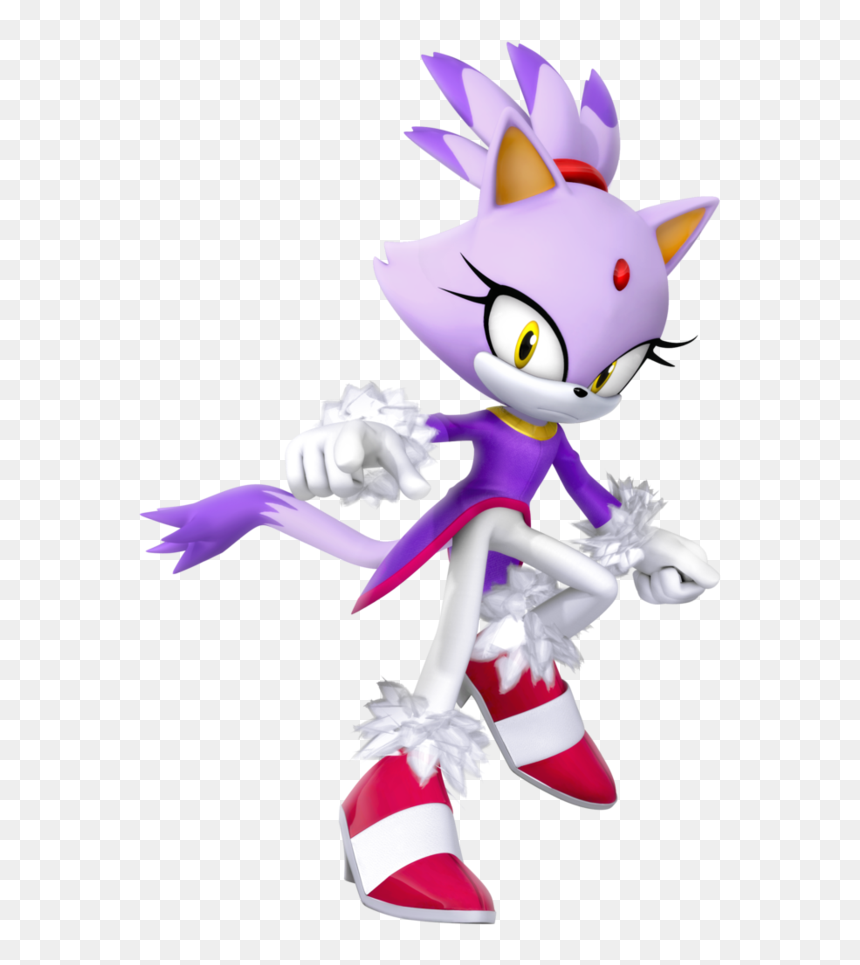 Blaze The Cat - Blaze The Cat Render, HD Png Download - blaze the cat png
