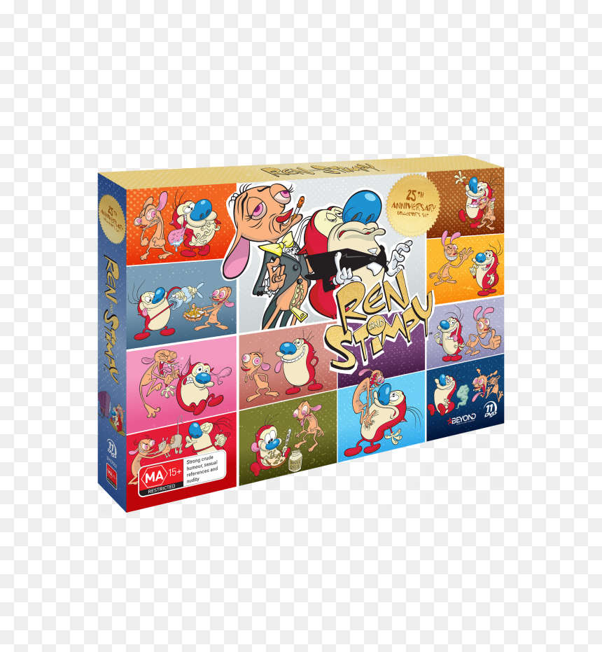 Ren & Stimpy 25th Anniversary Collector"s Set - Ren And Stimpy 25th Anniversary Dvd, HD Png Download - ren and stimpy png