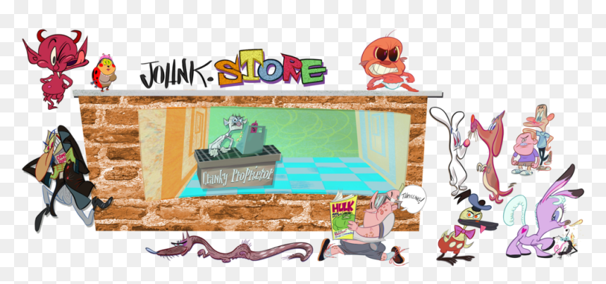 John K - Store - Cartoon, HD Png Download - ren and stimpy png