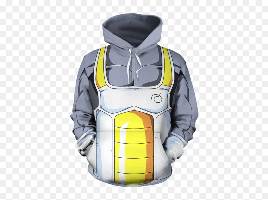Dragon Ball Z Saiyan Armor Hoodie, HD Png Download - suit of armor png