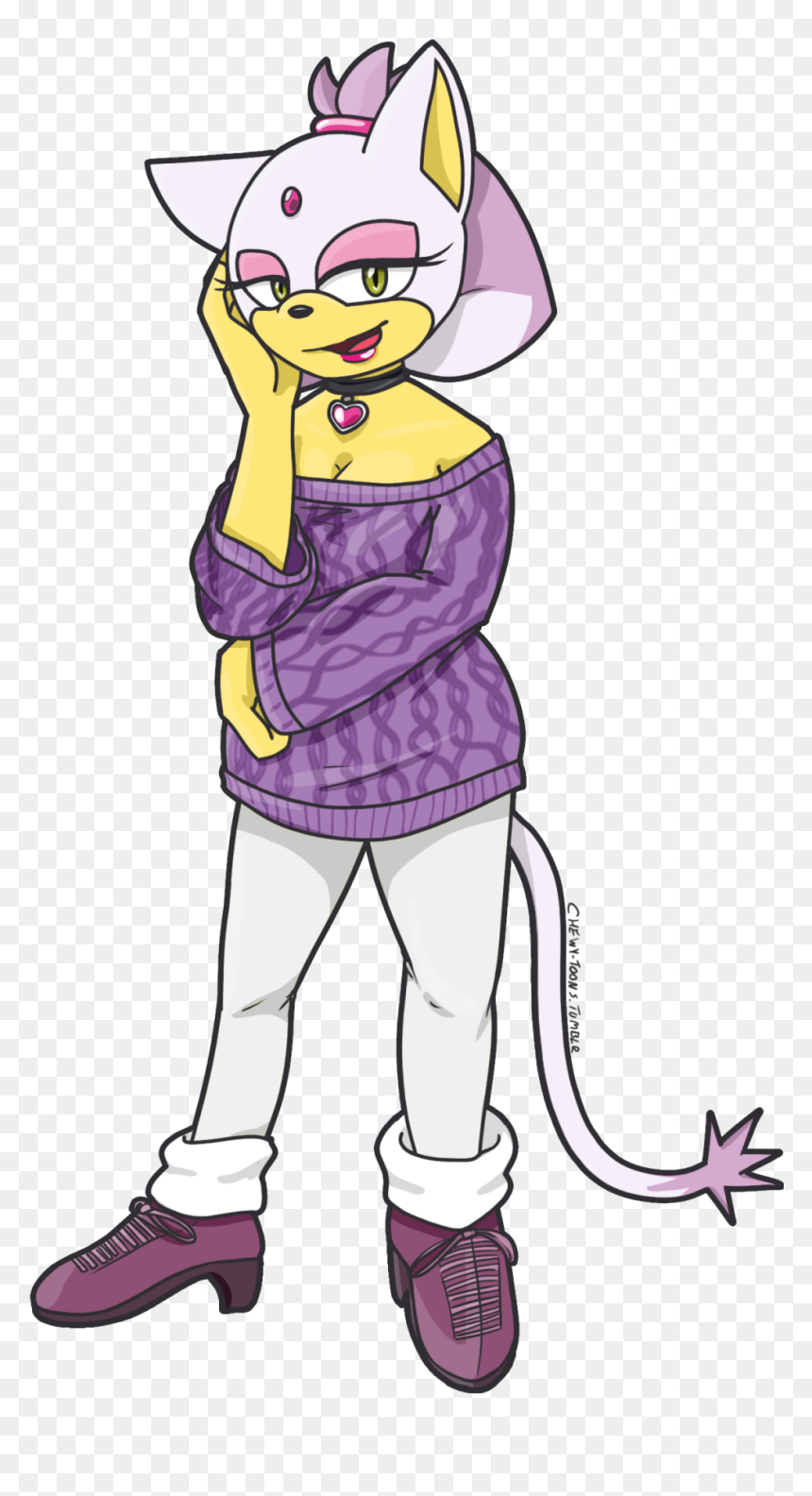 Fusion Of Blaze And Rouge~ I Think She Came Out Pretty - Blaze The Cat Rouge Fusion, HD Png Download - blaze the cat png