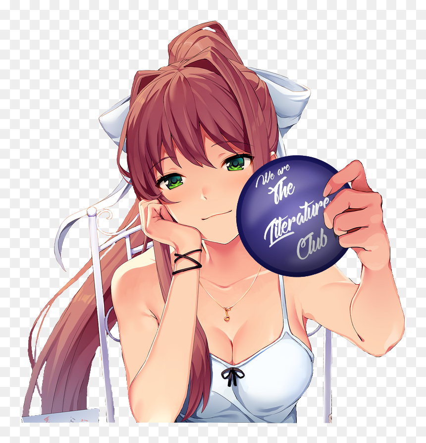 Monika Is Best Girl, HD Png Download - doki doki literature club monika png