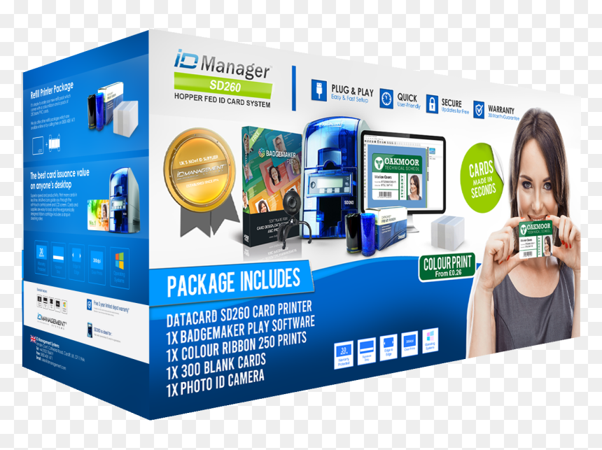 Id Manager Datacard Sd360 - Card Printer, HD Png Download - blank playing card png
