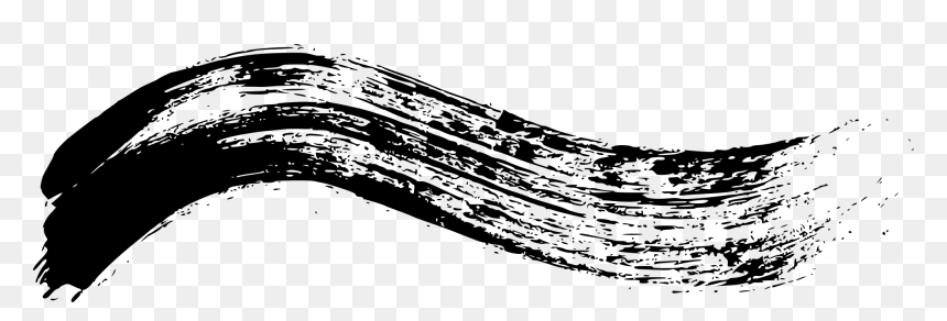 Curved Brush Stroke Png, Transparent Png - black curved arrow png