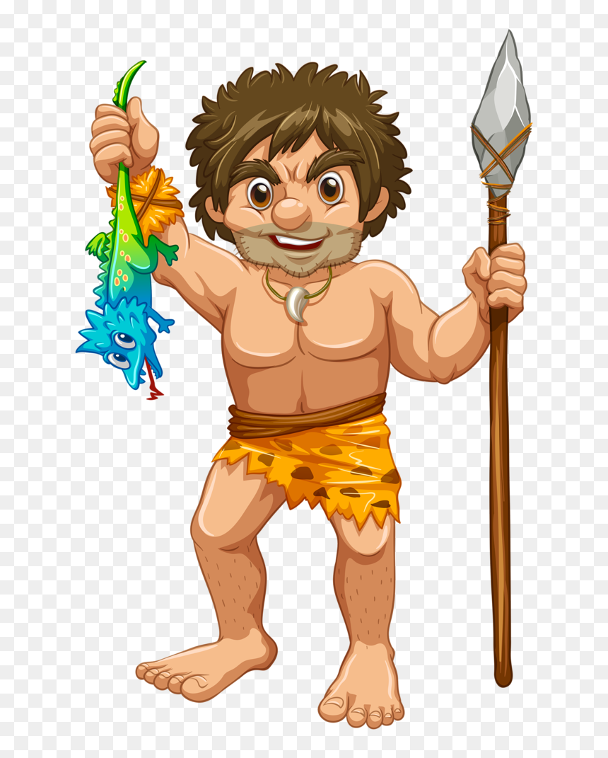 Caveman And Woman, HD Png Download - caveman spongebob meme png