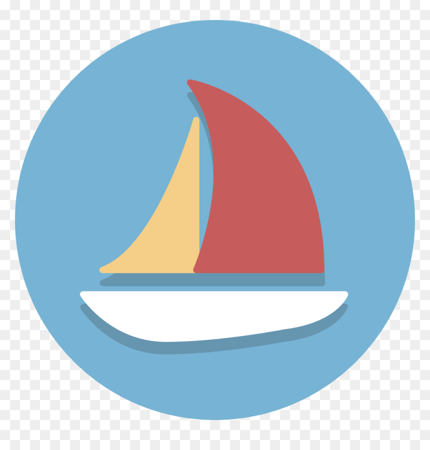 Circle Icons Sailboat - Boat Png Icon, Transparent Png - old ship png