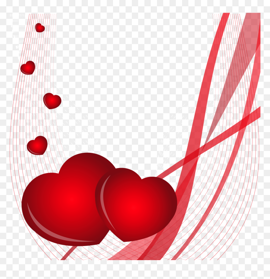 Valentines Day Wishes With Kisses, HD Png Download - valentines hearts png