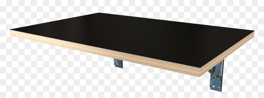 Wall Mounted Foldable Table Black Decorply - Coffee Table, HD Png Download - folding table png