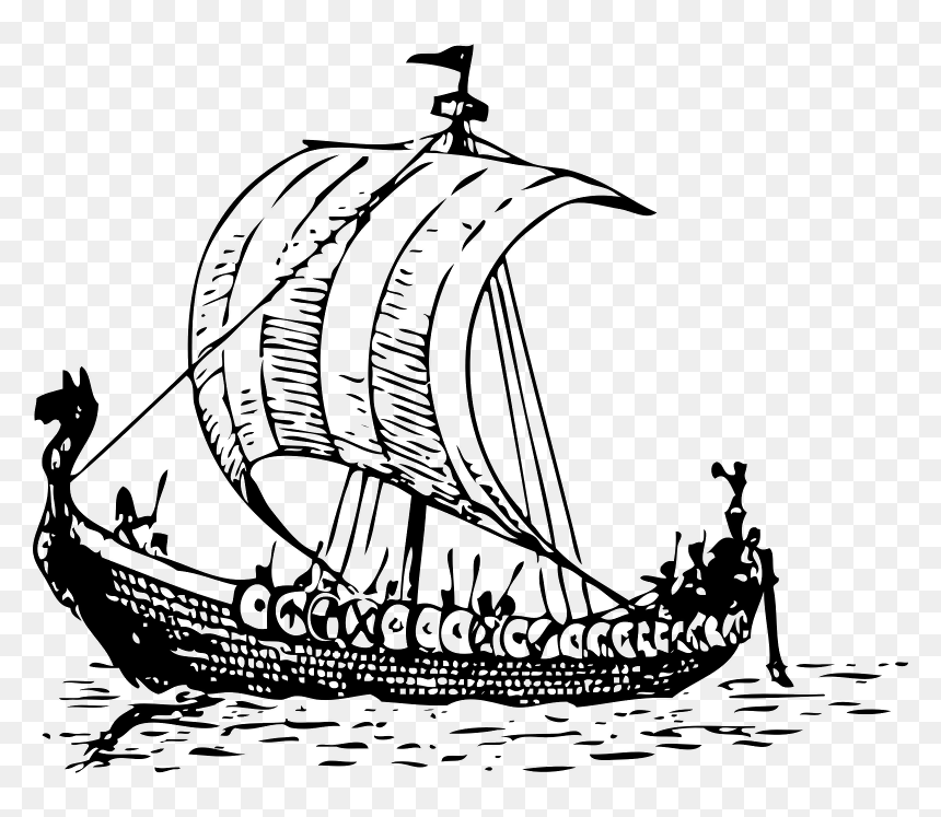 A Pirate Boat - Viking Ship Clip Art, HD Png Download - pirate boat png