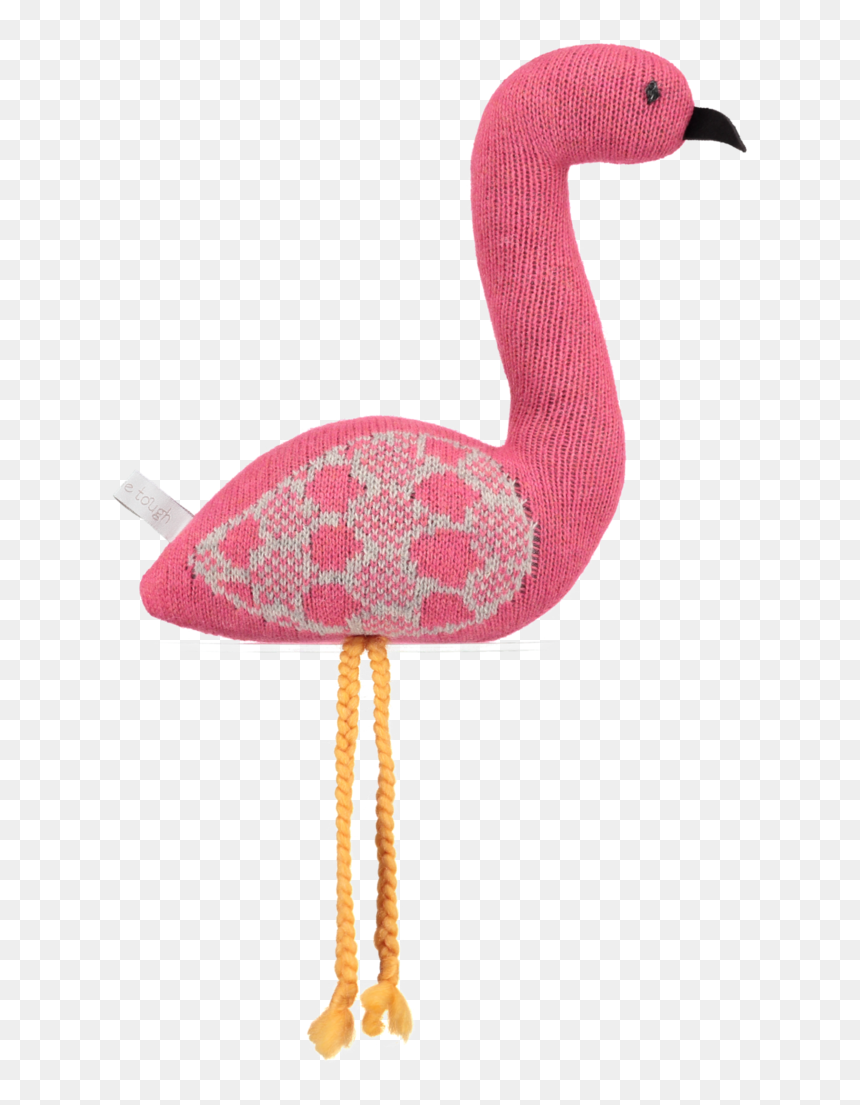 Knitted Pink Flamingo - Greater Flamingo, HD Png Download - pink flamingo png