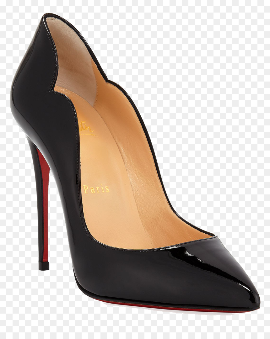 Black Louboutin Download Free Png - Basic Pump, Transparent Png - christian louboutin logo png