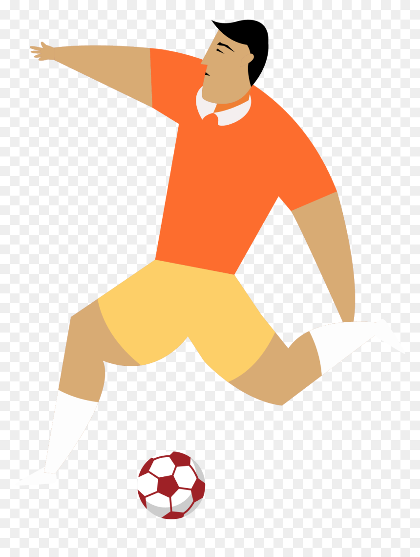 Cartoon, HD Png Download - soccer ball outline png