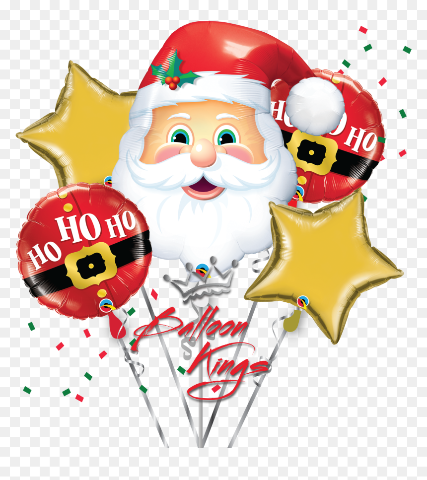 Santa Head Bouquet, HD Png Download - santa head png