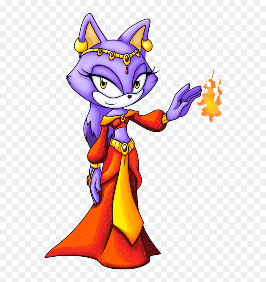 Fit For A Princess Sonic Edition - Blaze The Cat Dress, HD Png Download - blaze the cat png