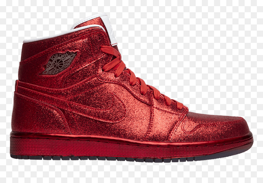 Jordan 1 Retro Legends Of Summer Red Glitter, HD Png Download - red sparkles png