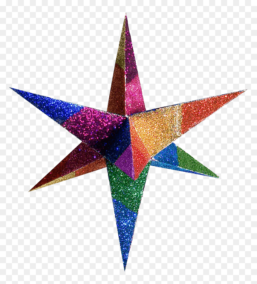Pictures Of 3d Stars - 8 Point Star 3d, HD Png Download - 3d star png