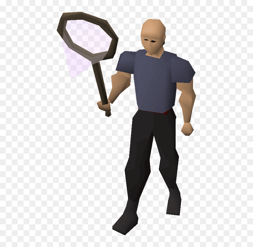 Old School Runescape Wiki - Standing, HD Png Download - butterfly net png