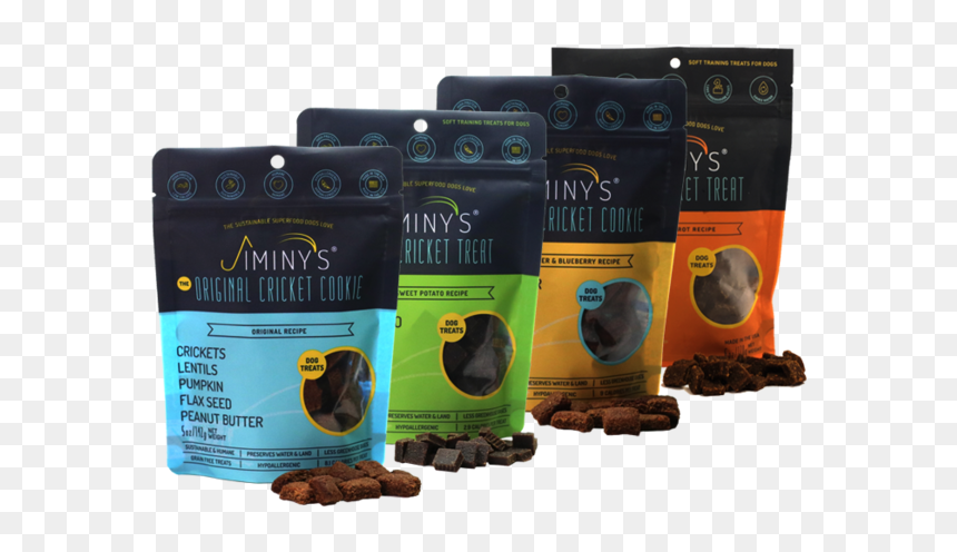 4 Pack Bundle Cricket Dog Treats - Chocolate, HD Png Download - jiminy cricket png