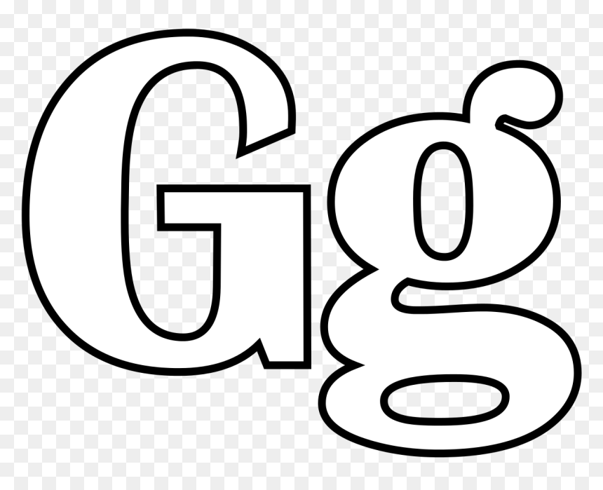 Colorie La Lettre G, HD Png Download - coloring png