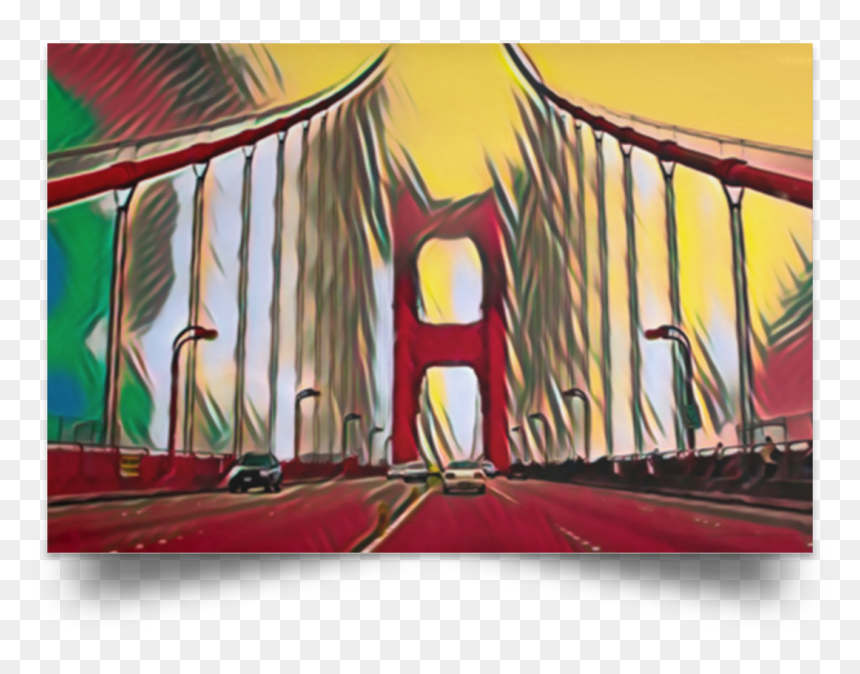 Visual Arts, HD Png Download - golden gate bridge silhouette png