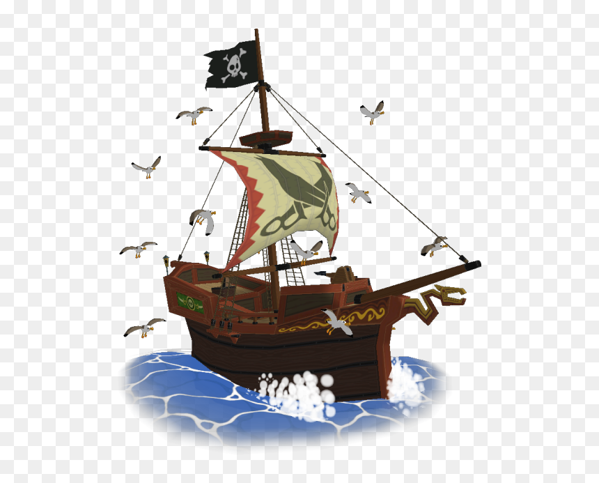 Download Zip Archive - Caravel, HD Png Download - pirate boat png
