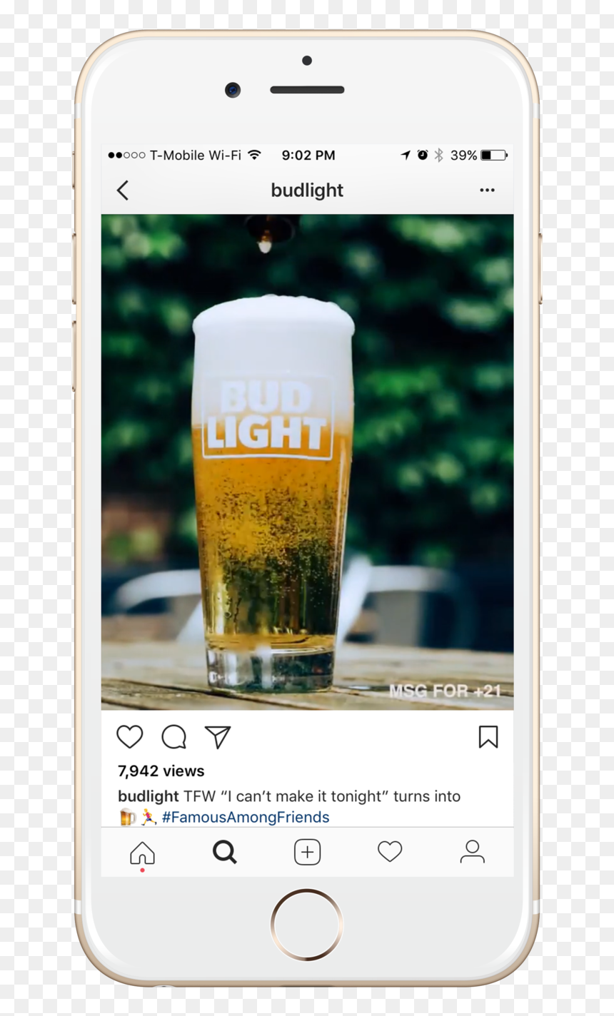 Budlight Phonemock4, HD Png Download - bud light can png