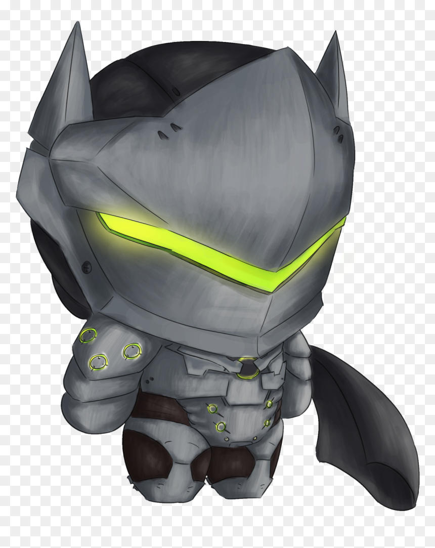 Glow In The Dark Cubby Ninja=d - Figurine, HD Png Download - genji face png