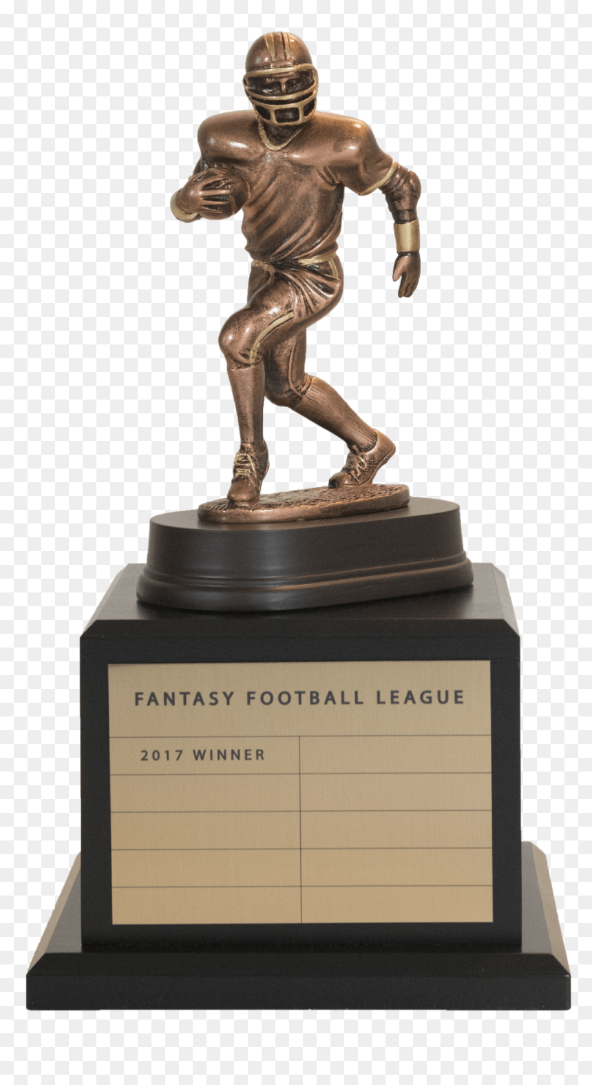 Sculpture 1 Base 1 (black) - Statue, HD Png Download - football trophy png