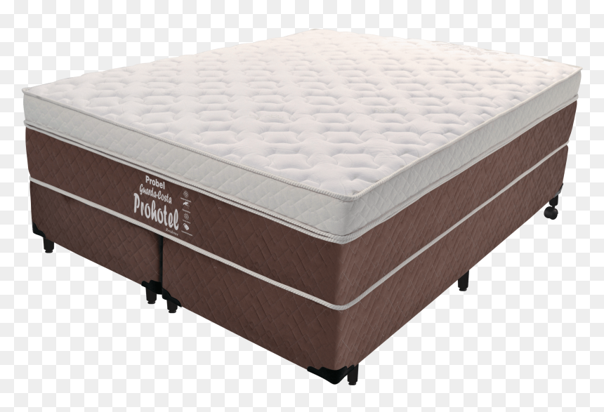 Cama Box Colchão King Size Probel Guarda Costas Prohotel - Cama Box Casal Probel Conjugado, HD Png Download - cama png