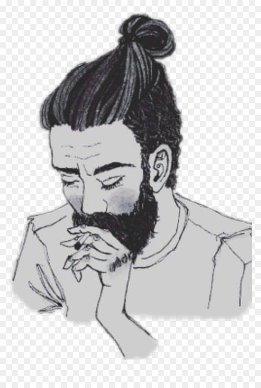 Jat People , Png Download - Man Bun Black Png, Transparent Png - man bun png
