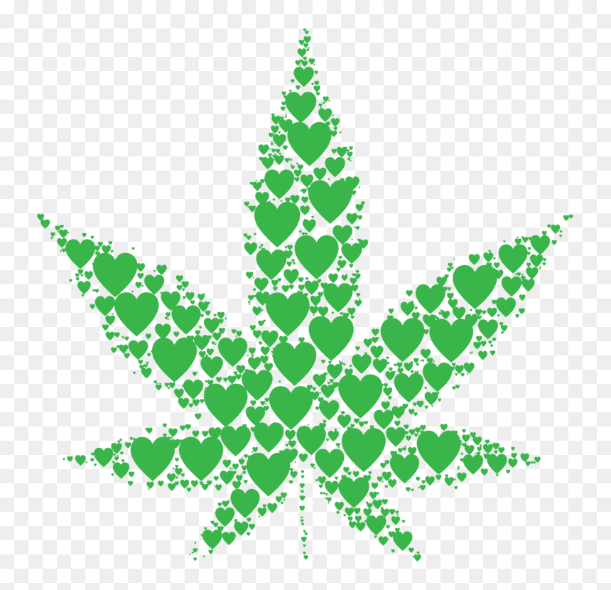 Christmas - Cannabis Leaf Free Clipart, HD Png Download - weed bong png
