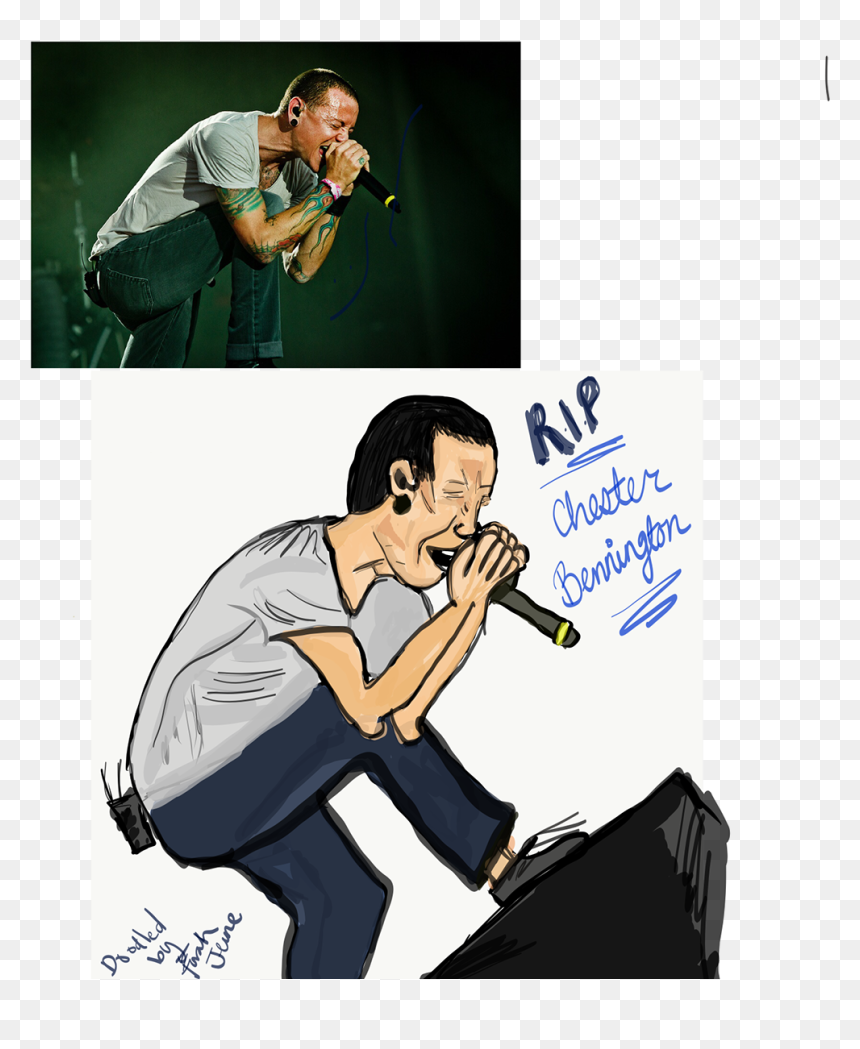 Sitting, HD Png Download - chester bennington png