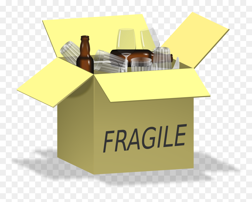 This Free Icons Png Design Of Fragile, Glass, Box, - Clip Art, Transparent Png - glass box png
