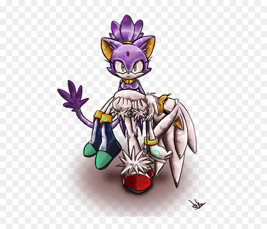 Silver Y Blaze - Cat Silver And Blaze, HD Png Download - blaze the cat png