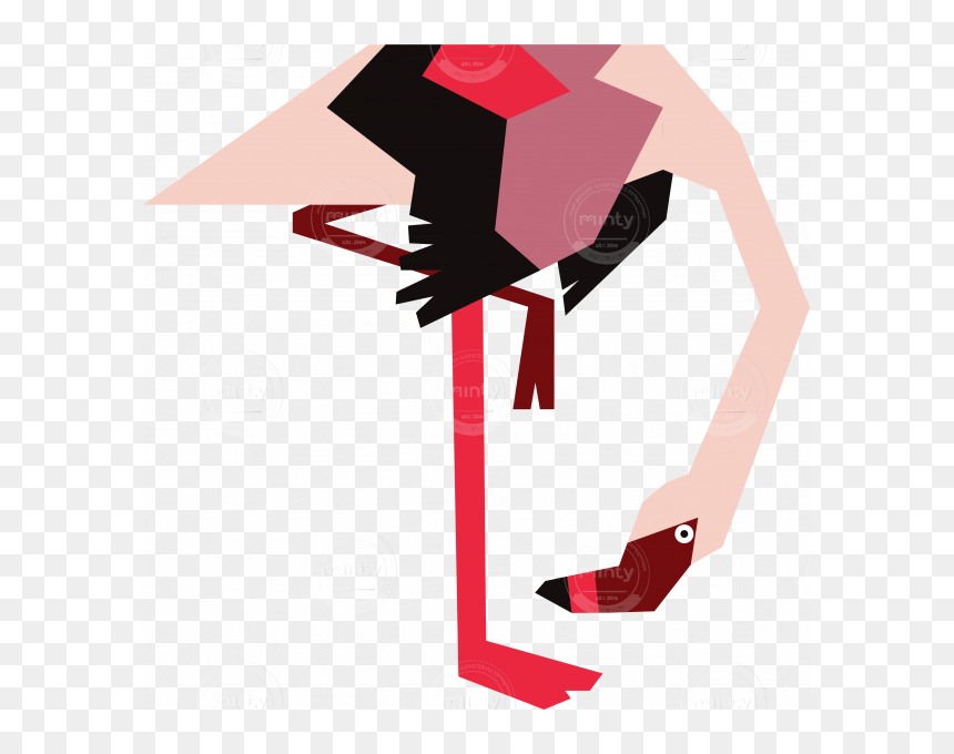 Pink Flamingo Standing - Clip Art, HD Png Download - pink flamingo png