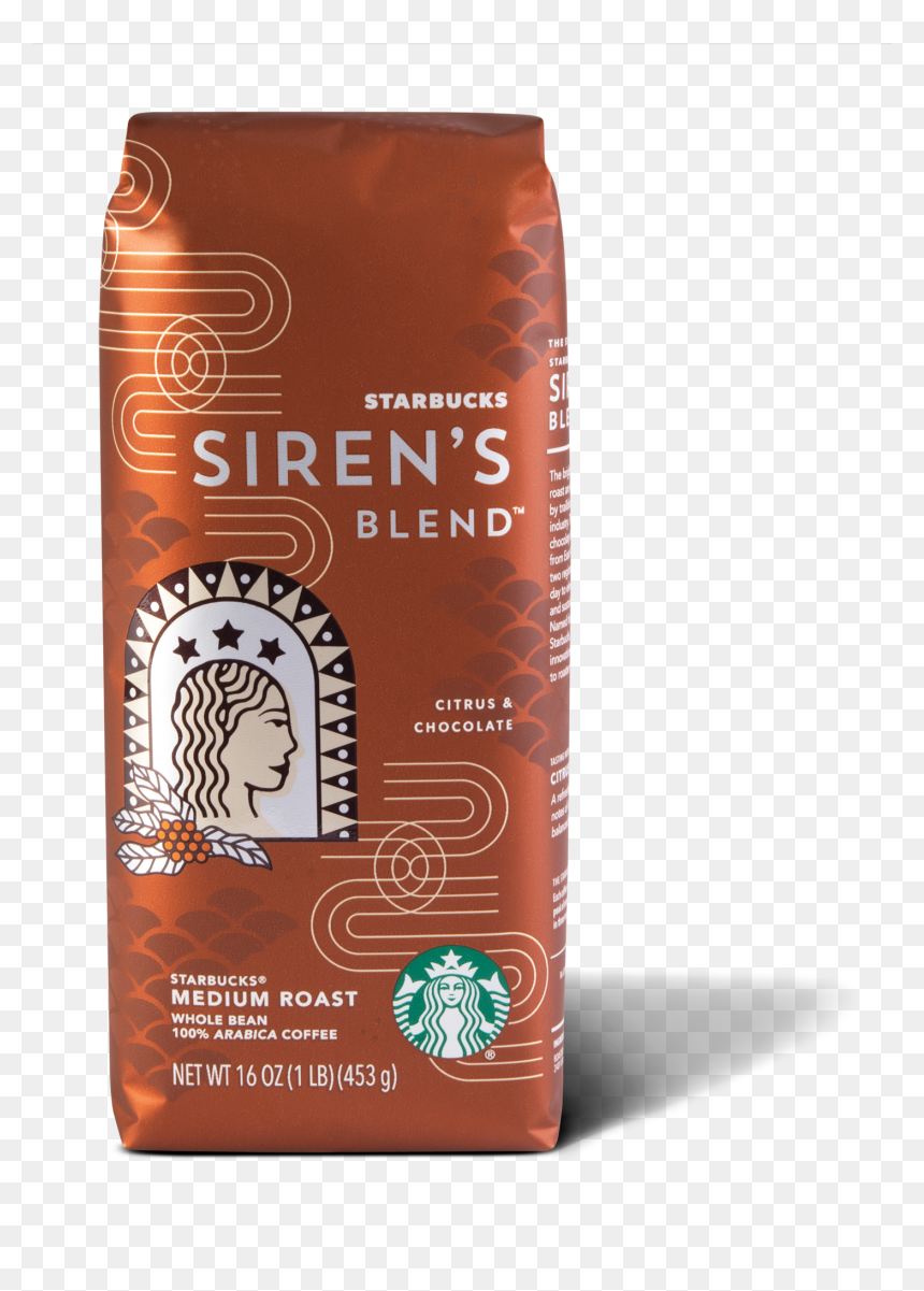Starbucks Siren"s Blend - Siren's Blend Starbucks Coffee, HD Png Download - starbucks drink png