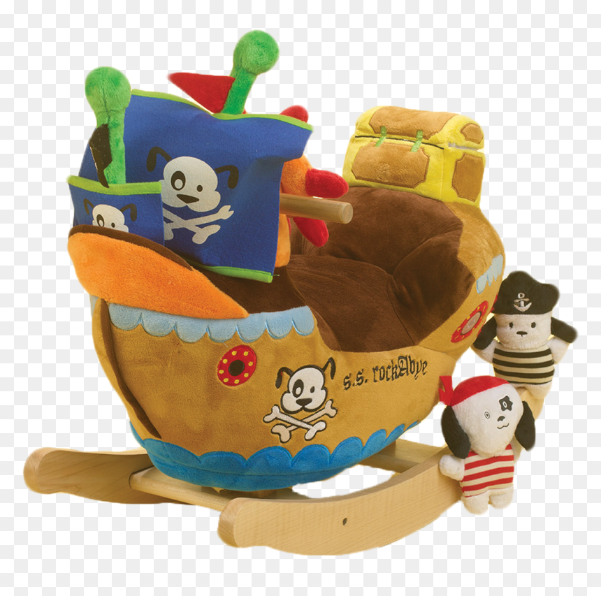 Ahoy Doggie Pirate Ship Rocker - Toy, HD Png Download - pirate boat png