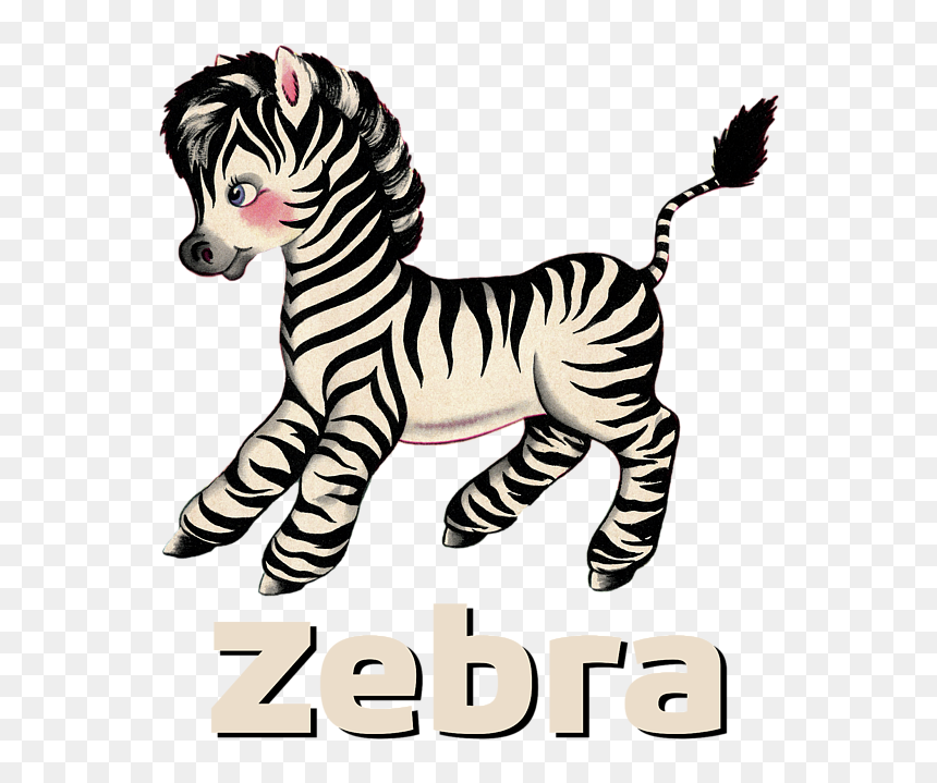 Click And Drag To Re-position The Image, If Desired - Милый Зебра, HD Png Download - baby zebra png