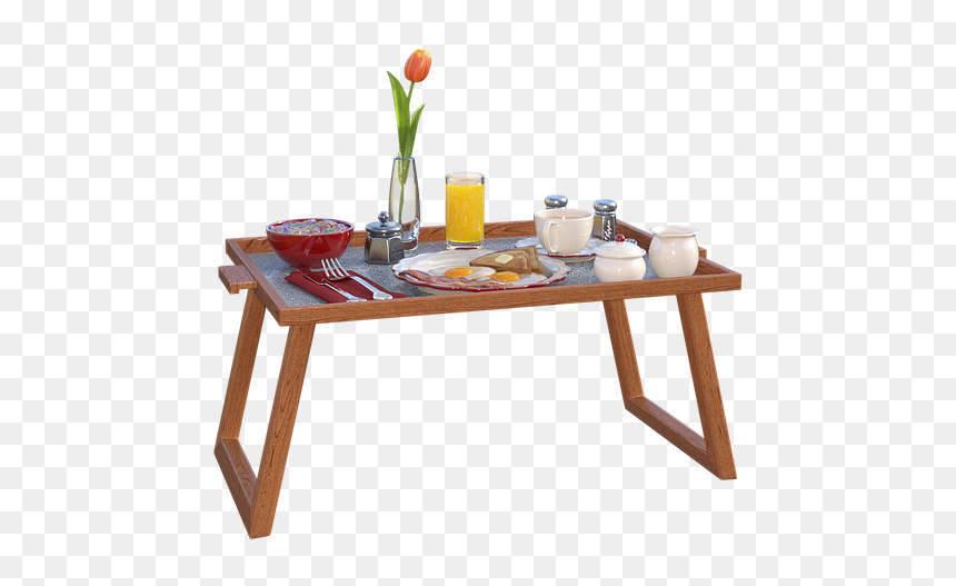 Breakfast Tray Png - Breakfast In Bed Png Transparent, Png Download - cama png