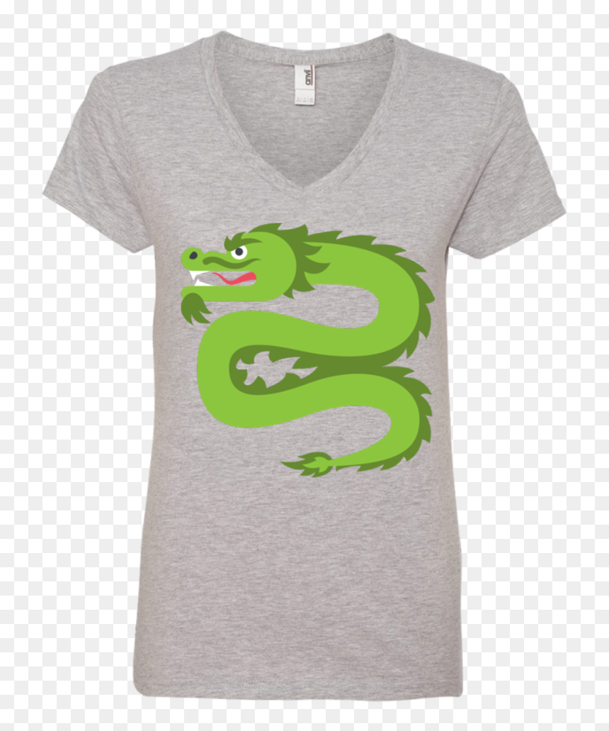 Dragon Emoji Ladies - T-shirt, HD Png Download - snake emoji png